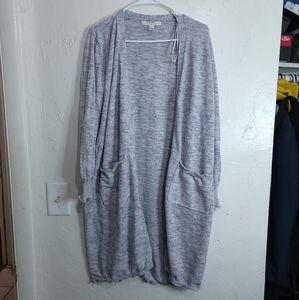 Forever21 Contemporary Gray Shawl Cardigan